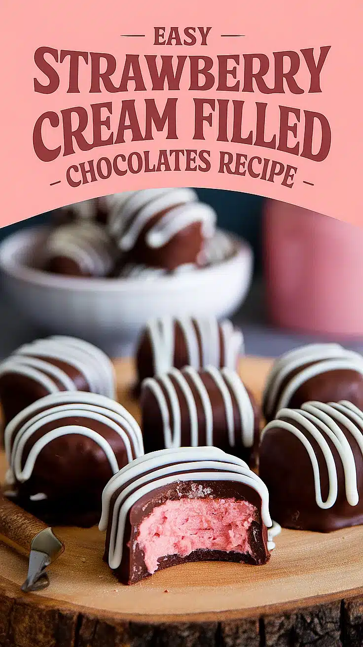 Strawberry Cream Filled Chocolates