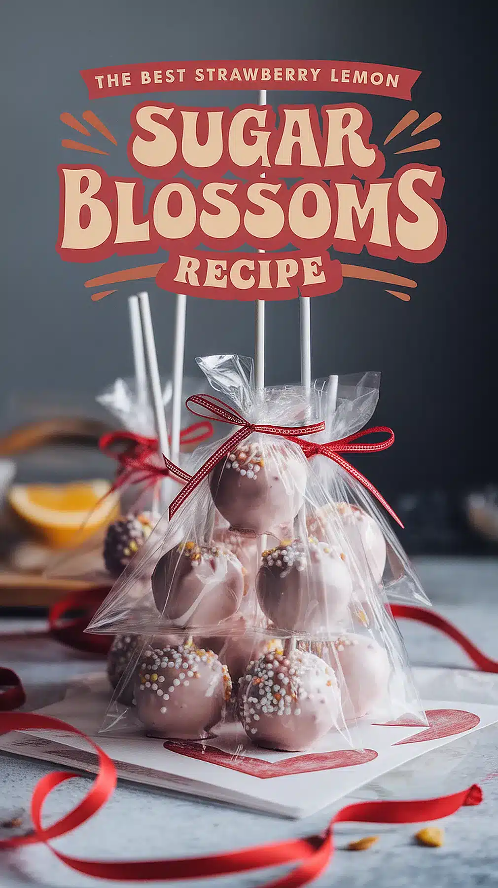 Strawberry Lemon Sugar Blossoms