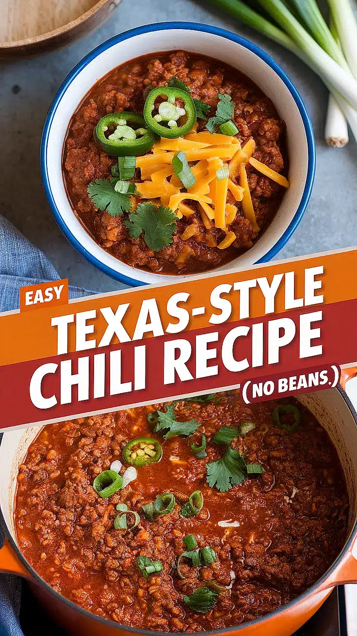 Texas-Style Chili Recipe (No Beans)