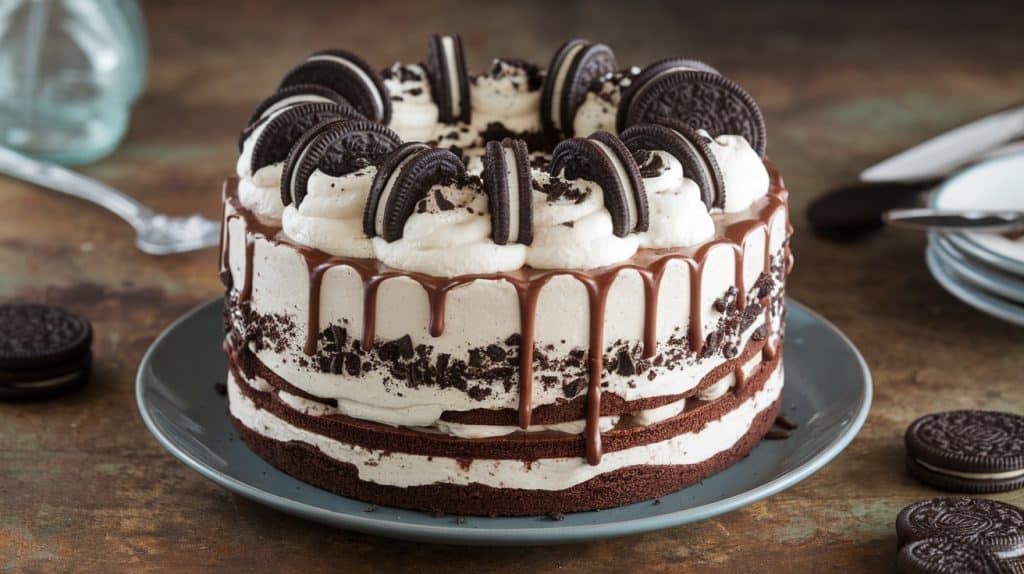 Oreo Poke Cake