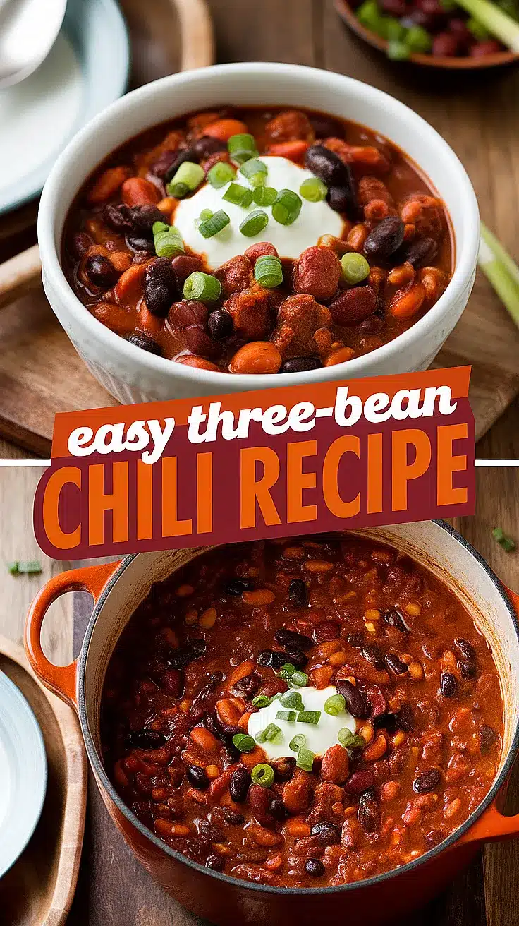 Three-Bean Chili Recipe