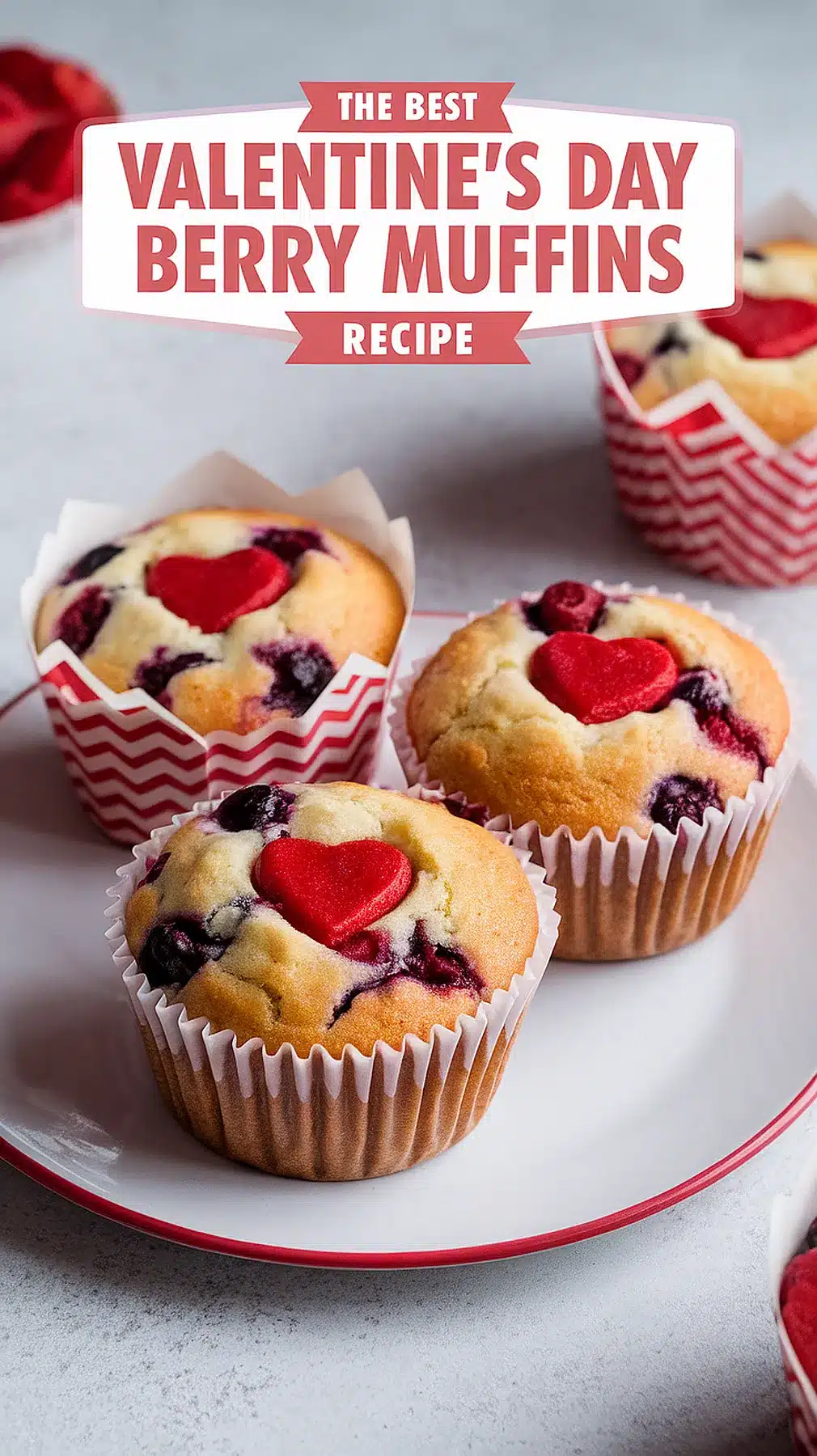 Valentine’s Day Berry Muffins