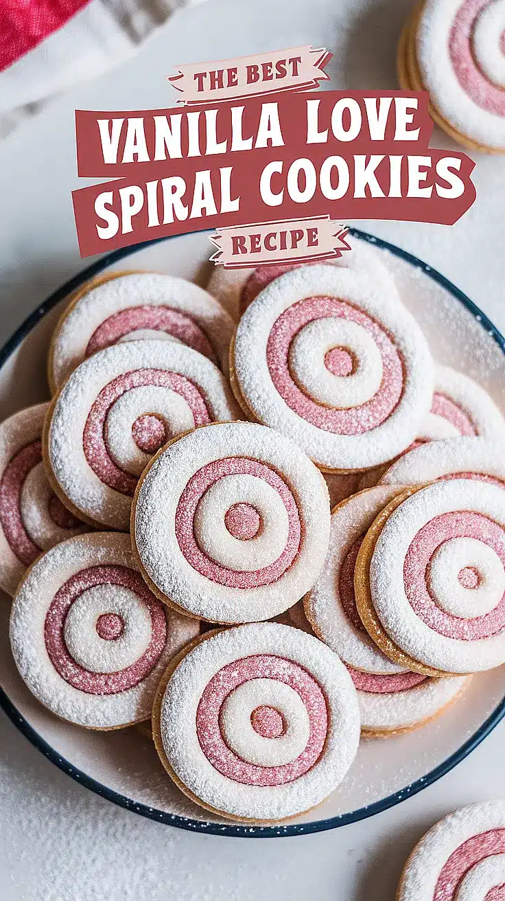 Vanilla Love Spiral Cookies