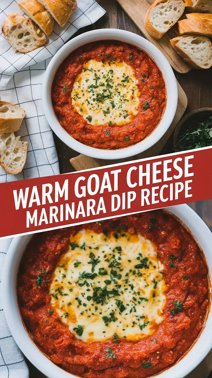 Warm Goat Cheese Marinara Dip