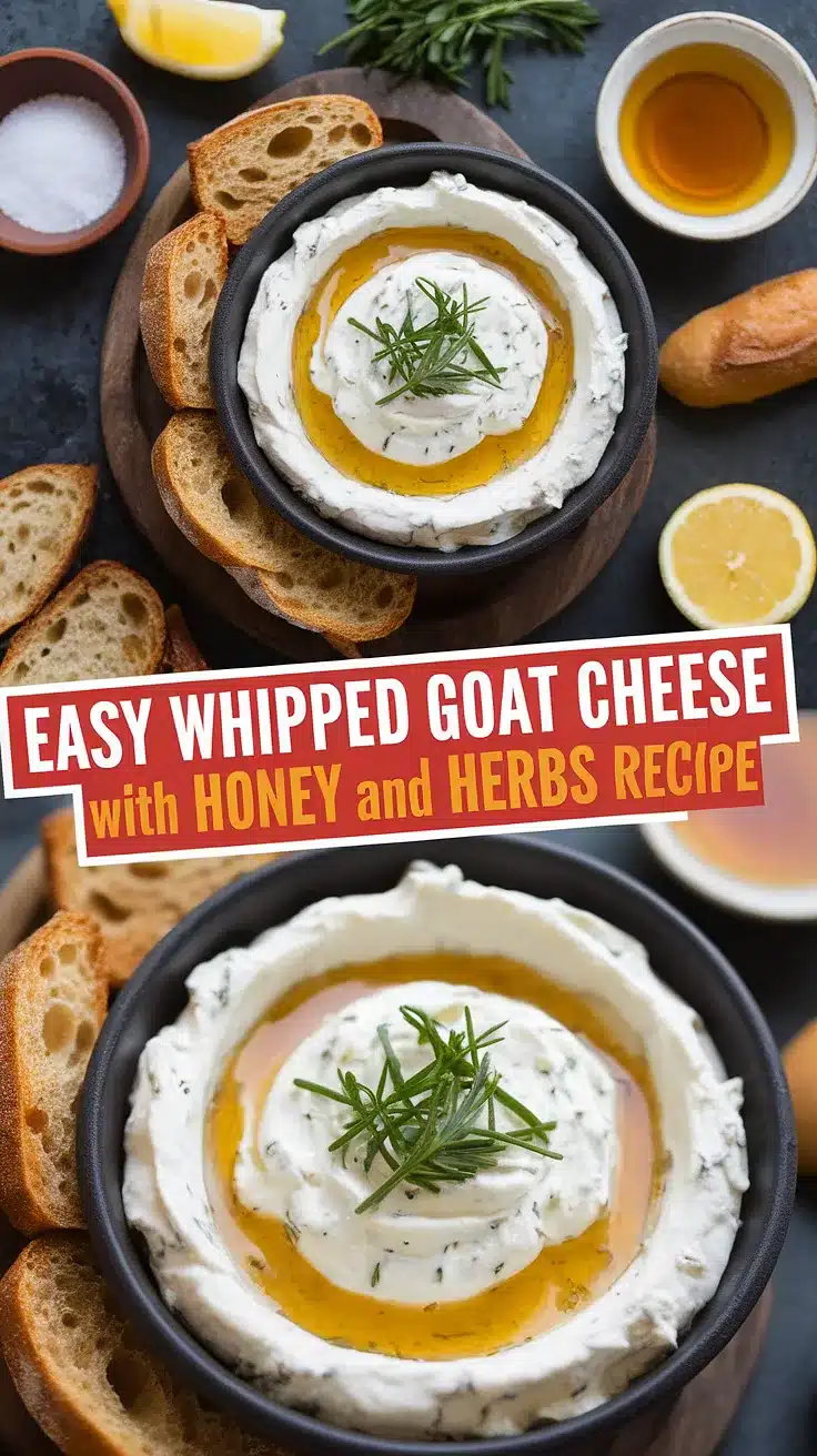 Whipped Goat Cheese with Honey and Herbs