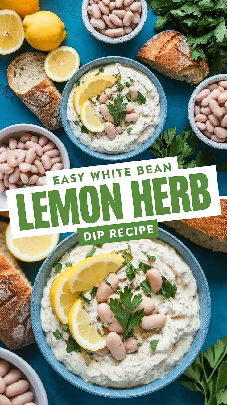 White Bean Lemon Herb Dip