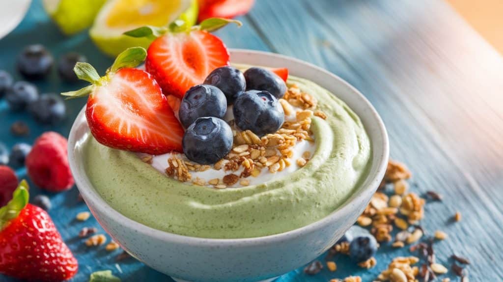 Vanilla Matcha Yogurt Bowls