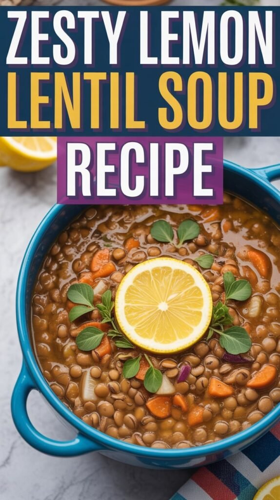 Zesty Lemon Lentil Soup