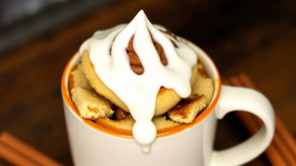 Cinnamon Roll Mug Cake