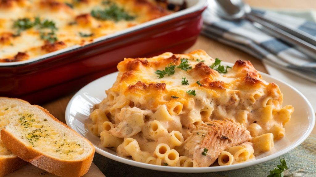 Gluten-Free Chicken Alfredo Bake