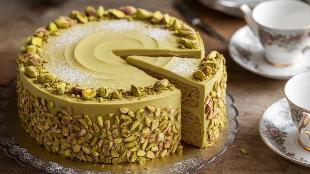 Vegan Pistachio Cardamom Cake Recipe