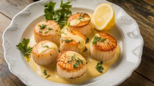 Pan-Seared Scallops with Lemon Butter Sauce