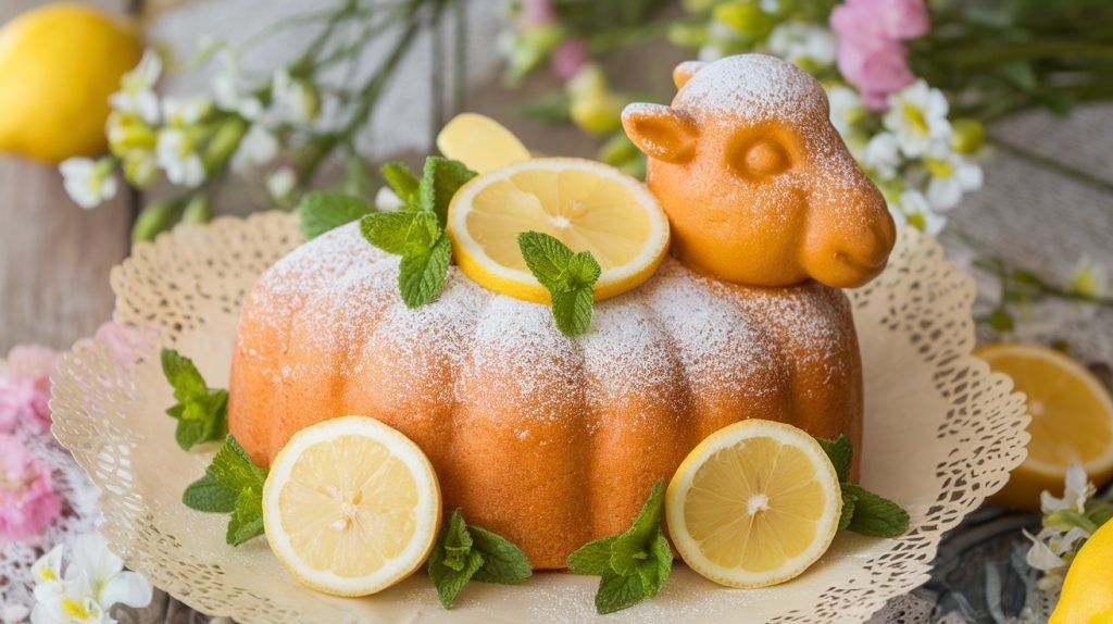 Lemon Easter Lamb Cake (Osterlamm, German Kuchen)