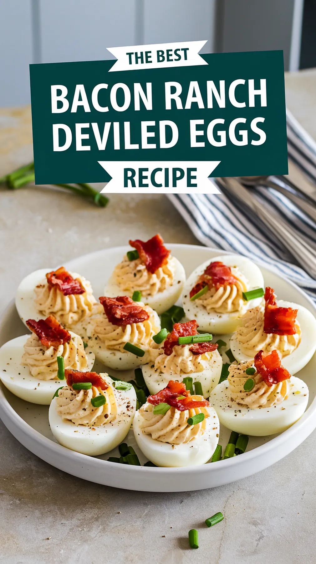 Bacon Ranch Deviled Eggs