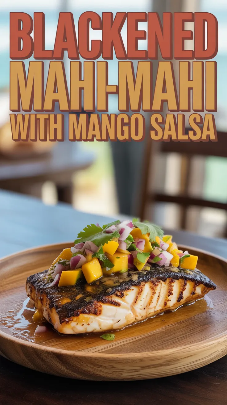 Blackened Mahi-Mahi with Mango Salsa