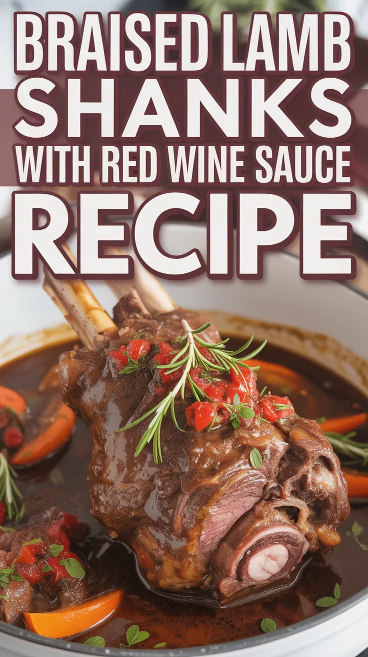 Braised Lamb Shanks with Red Wine Sauce