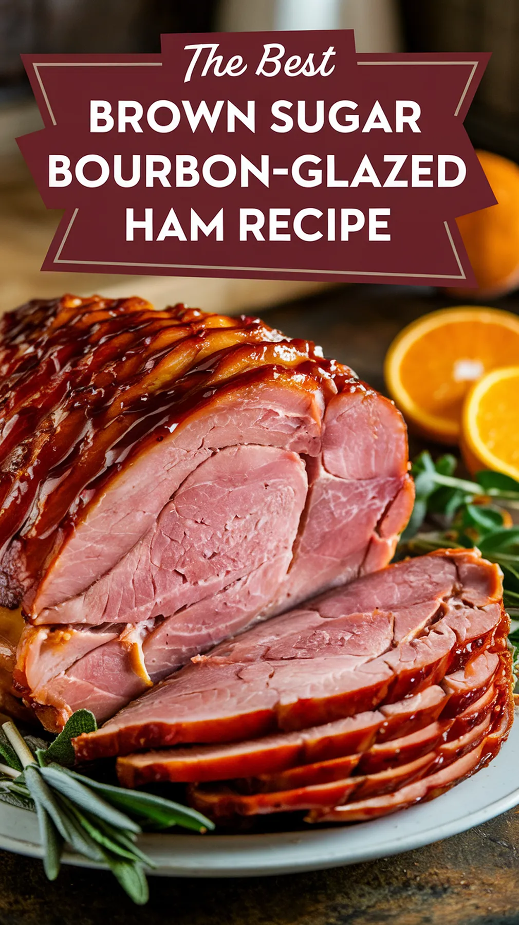 Brown Sugar Bourbon-Glazed Ham