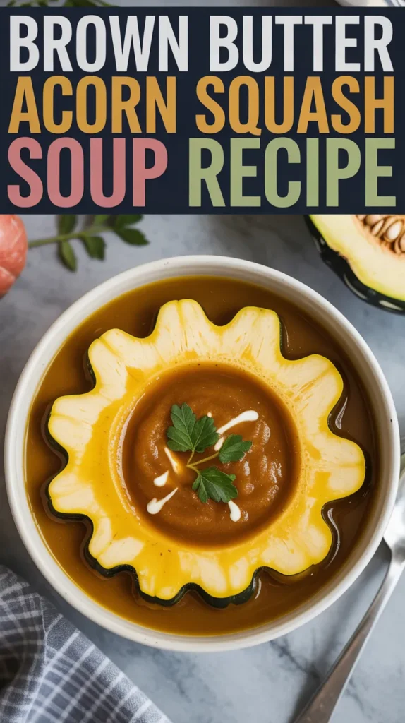 Brown Butter Acorn Squash Soup