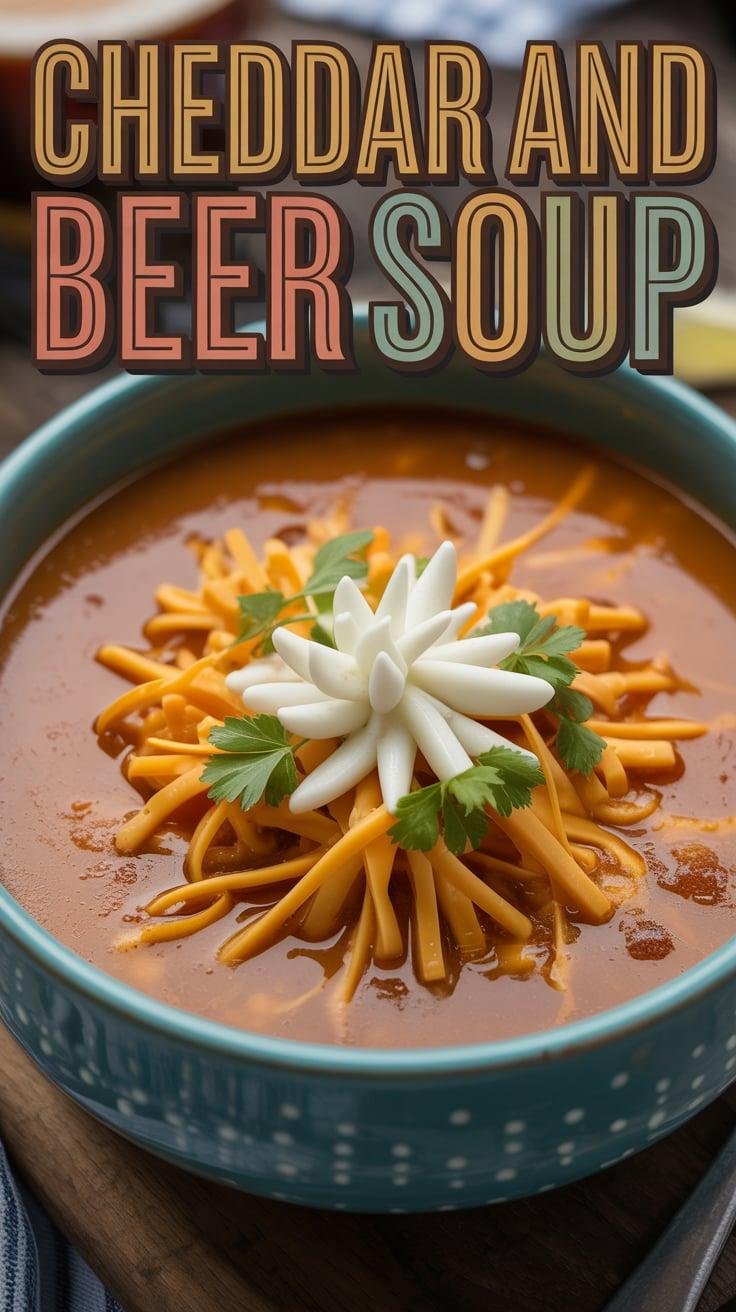 Cheddar and Beer Soup