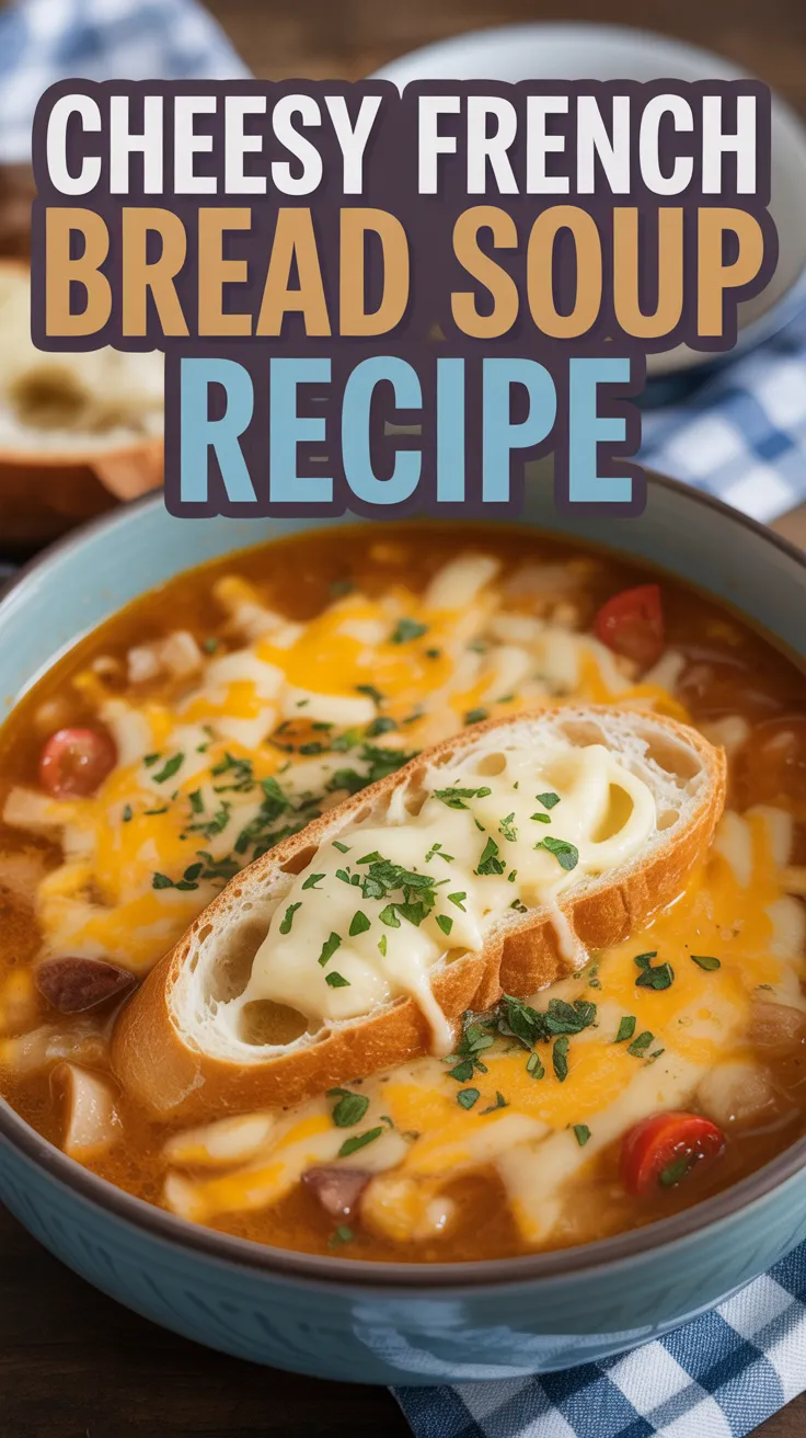 Cheesy French Bread Soup