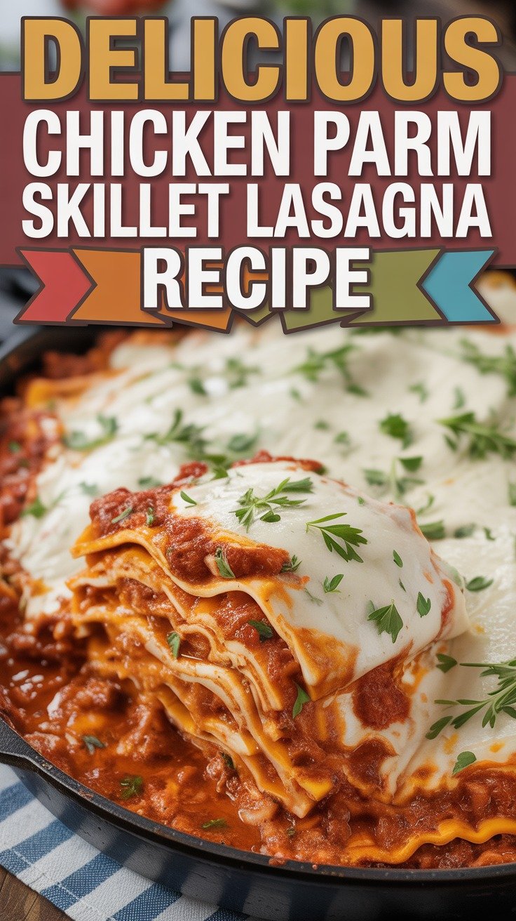 Chicken Parm Skillet Lasagna