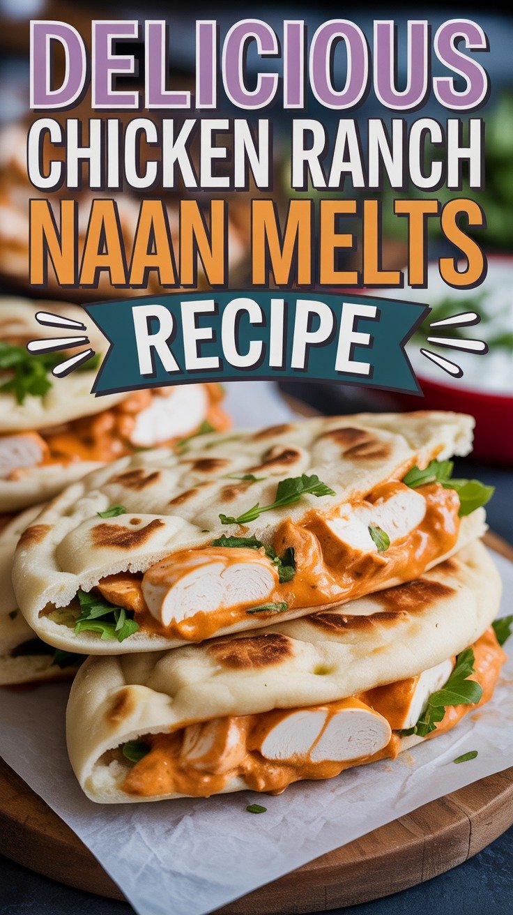 Chicken Ranch Naan Melts