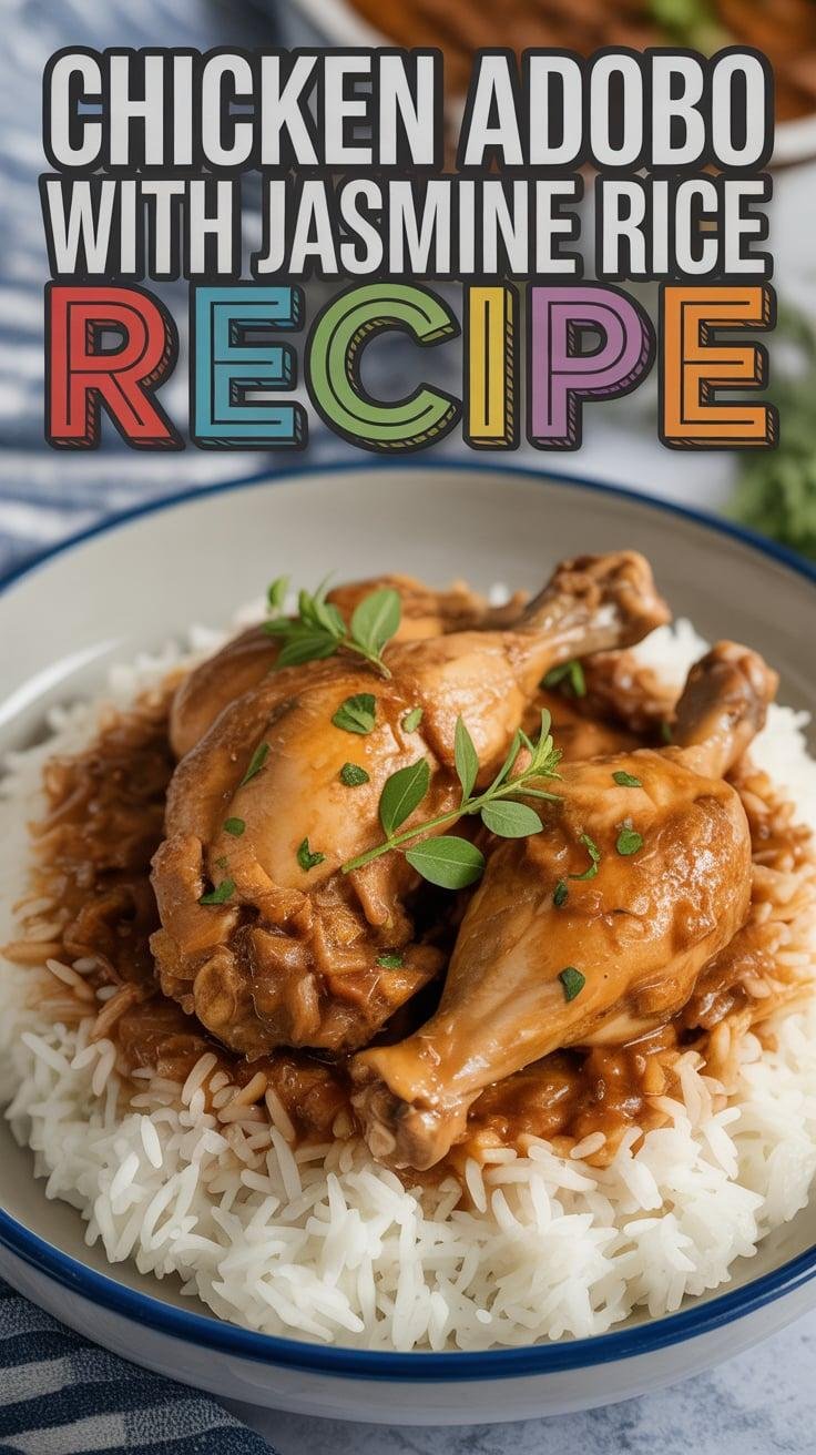 Chicken Adobo with Jasmine Rice