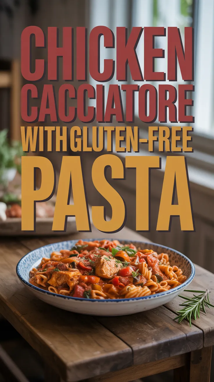 Chicken Cacciatore with Gluten-Free Pasta