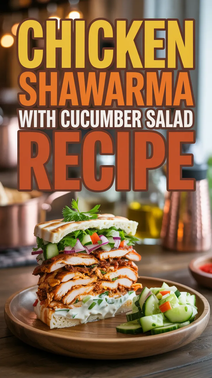 Chicken Shawarma with Cucumber Salad