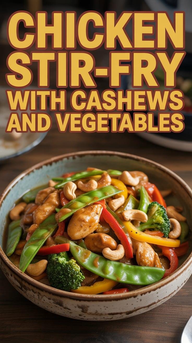 Chicken Stir-Fry with Cashews and Vegetables
