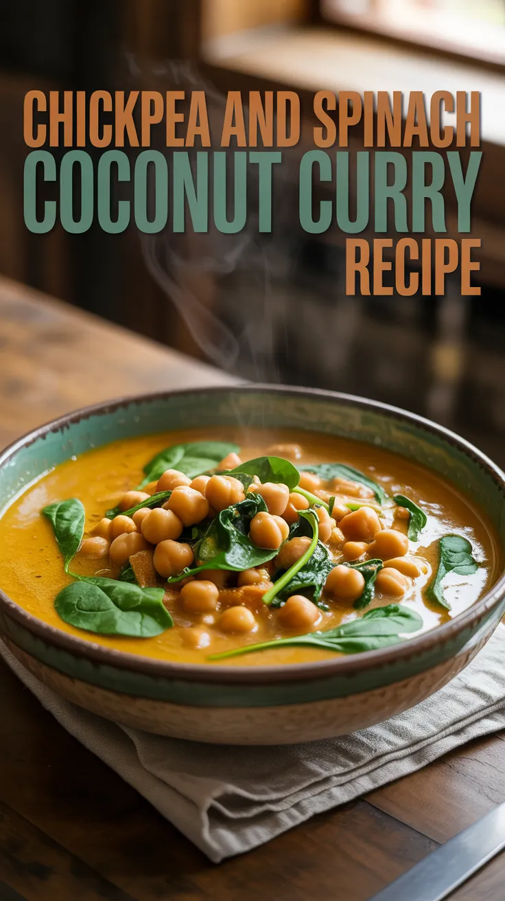Chickpea and Spinach Coconut Curry