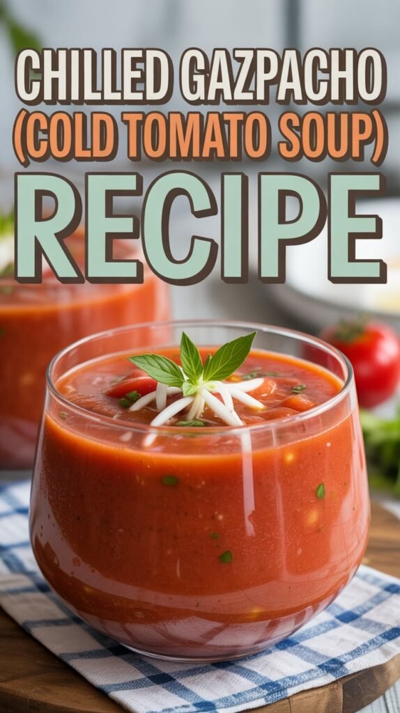 Chilled Gazpacho (Cold Tomato Soup)