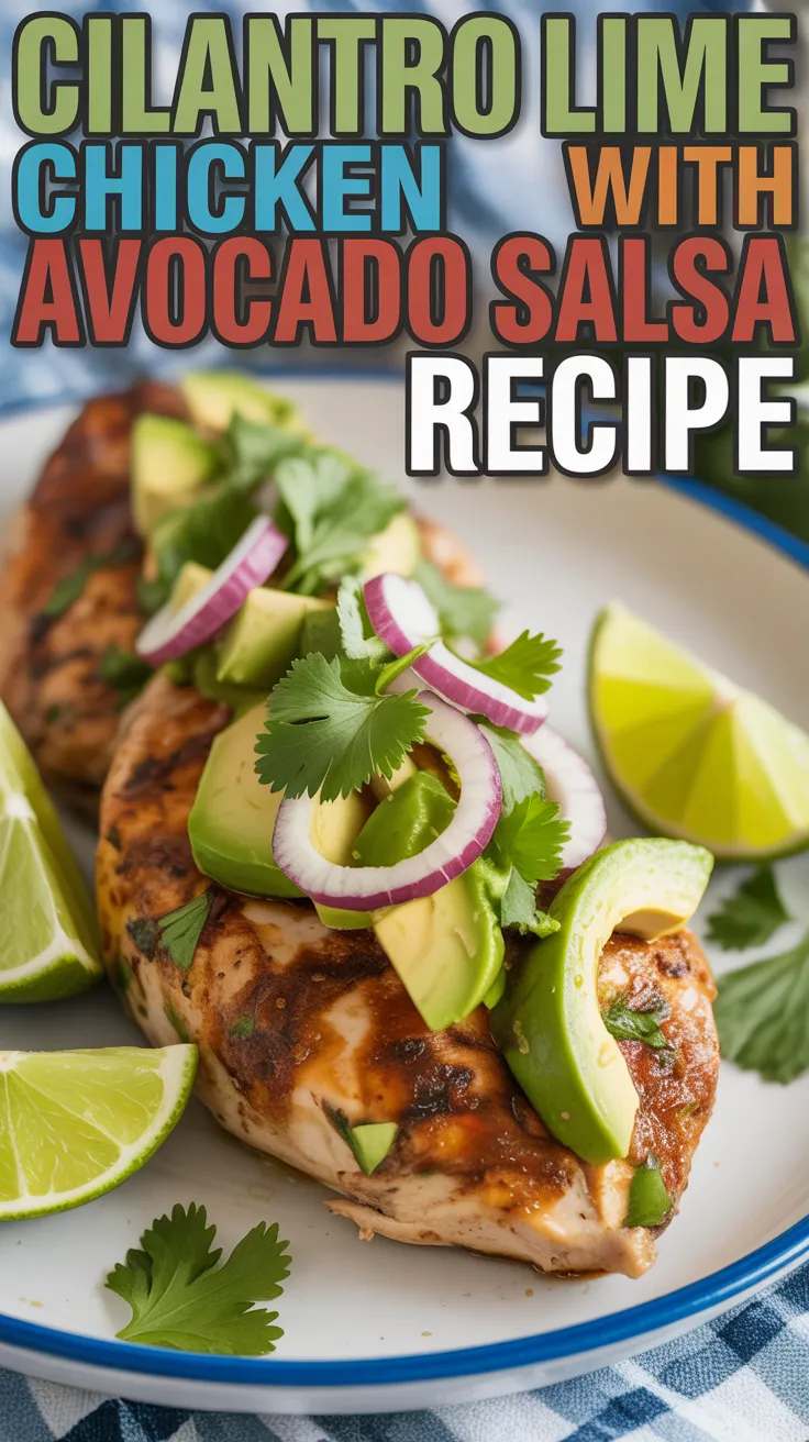 Cilantro Lime Chicken with Avocado Salsa
