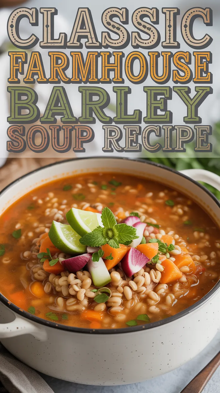 Classic Farmhouse Barley Soup