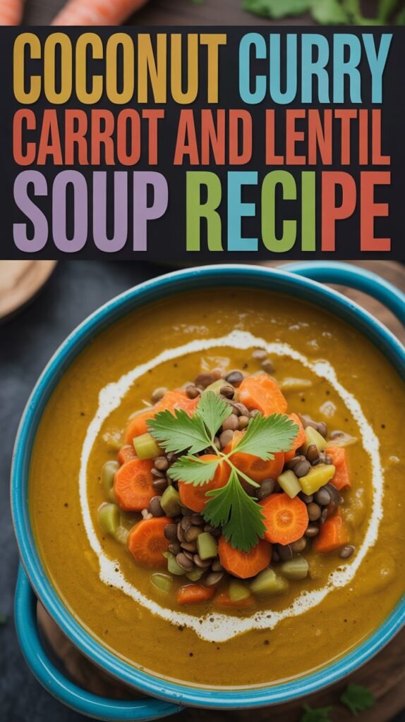 Coconut Curry Carrot and Lentil Soup