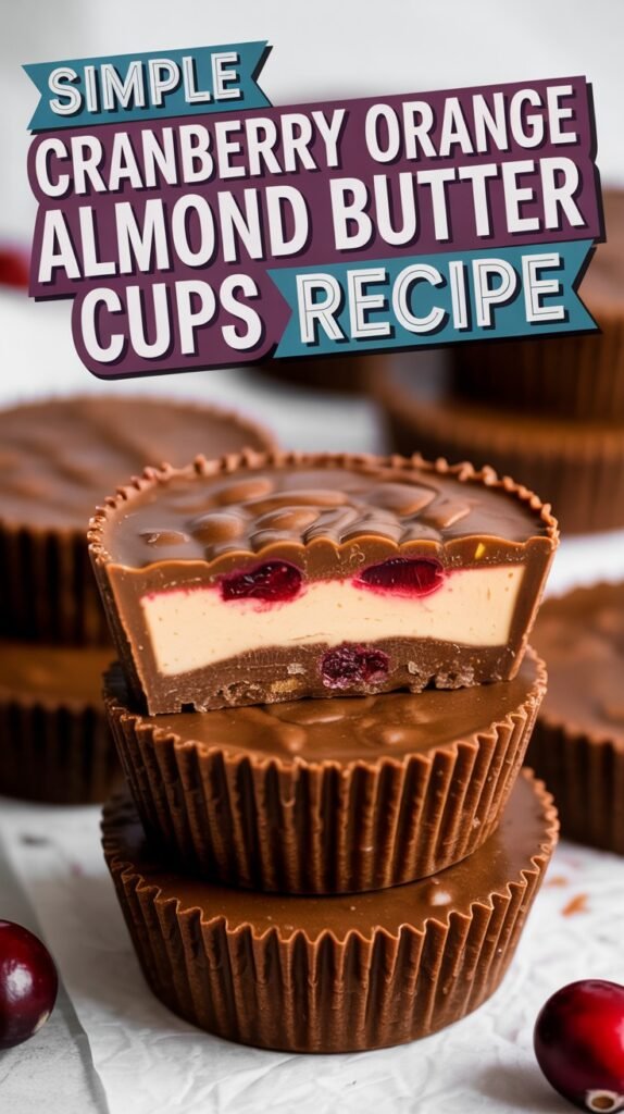 Cranberry Orange Almond Butter Cups