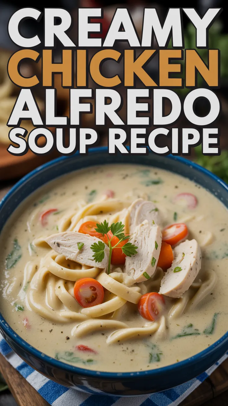 Creamy Chicken Alfredo Soup