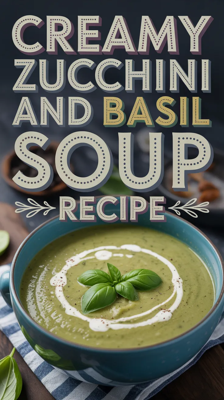 Creamy Zucchini and Basil Soup