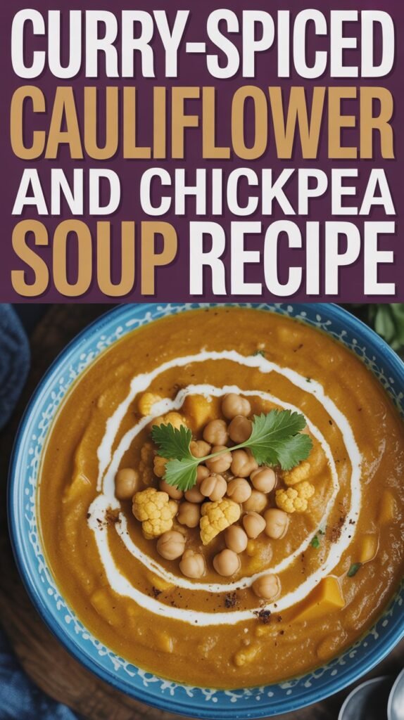 Curry-Spiced Cauliflower and Chickpea Soup