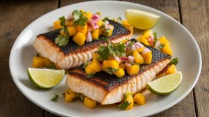 Blackened Mahi-Mahi with Mango Salsa