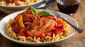 Chicken Cacciatore with Gluten-Free Pasta