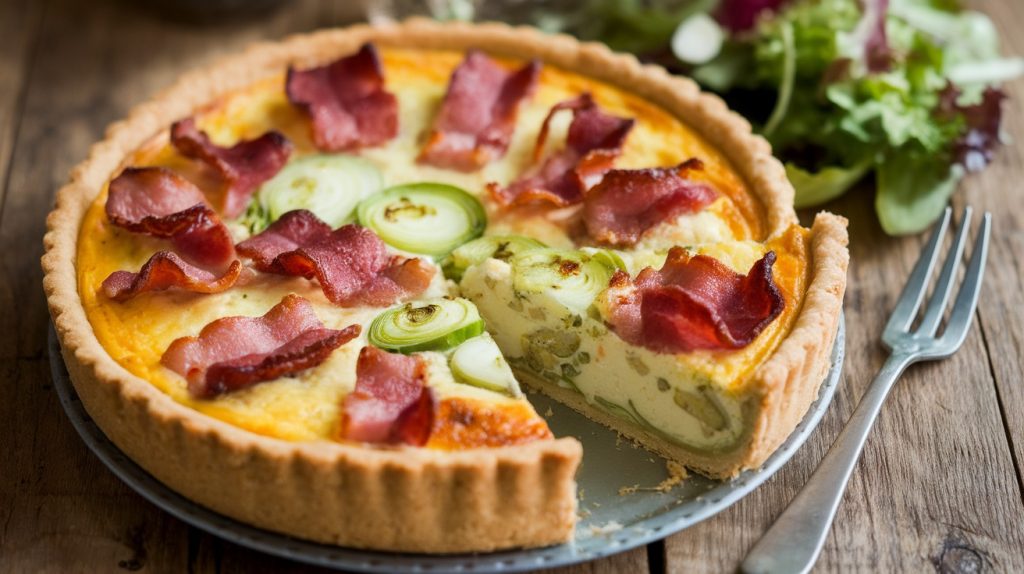 Gluten-Free Bacon and Leek Quiche