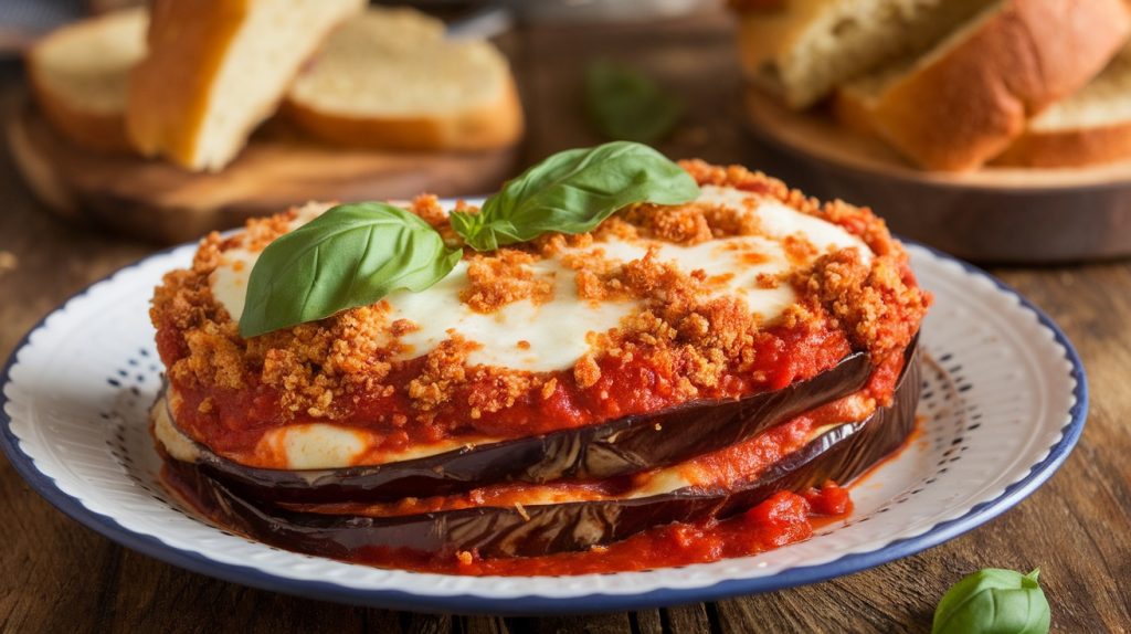 Baked Eggplant Parmesan with Gluten-Free Breadcrumbs