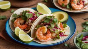 Gluten-Free Shrimp Tacos with Cilantro Slaw