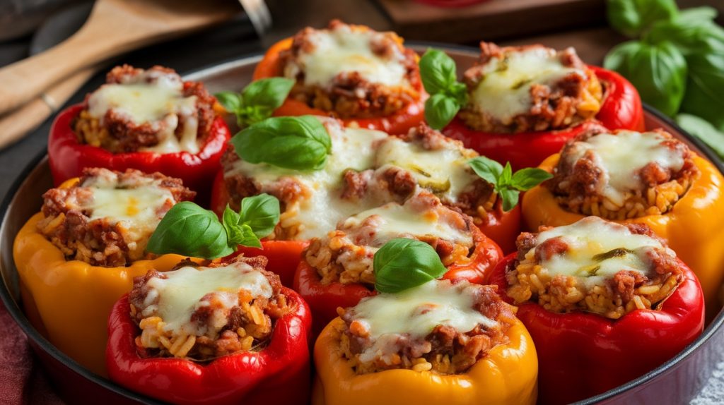 Italian Stuffed Bell Peppers with Sausage