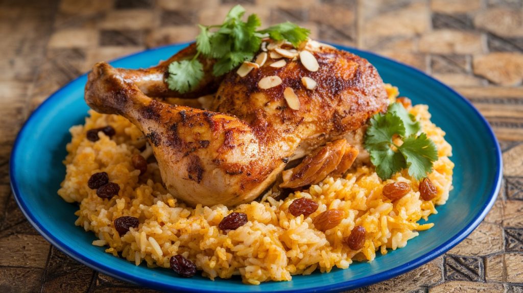 Moroccan Chicken with Spiced Rice