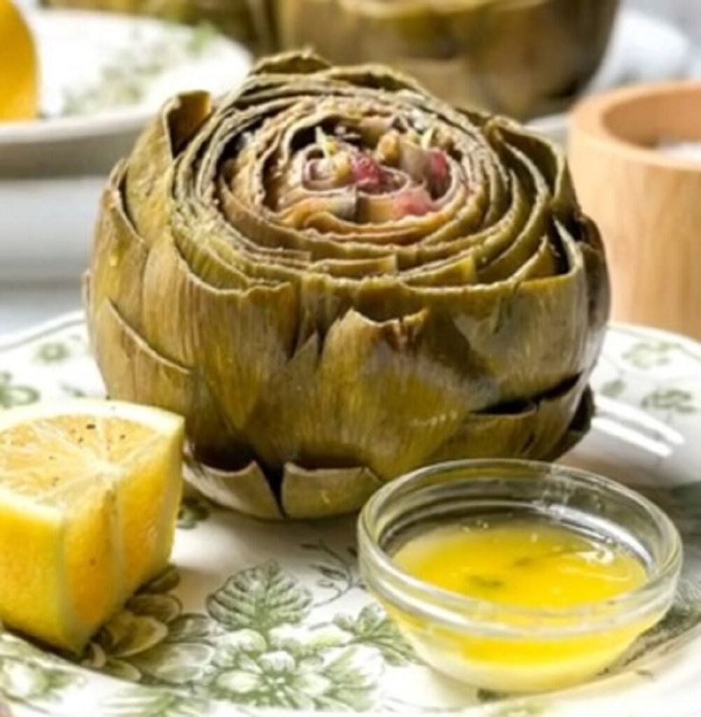 Delicious Steamed Artichoke with Lemon Butter Recipe