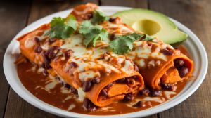 Sweet Potato and Black Bean Enchiladas