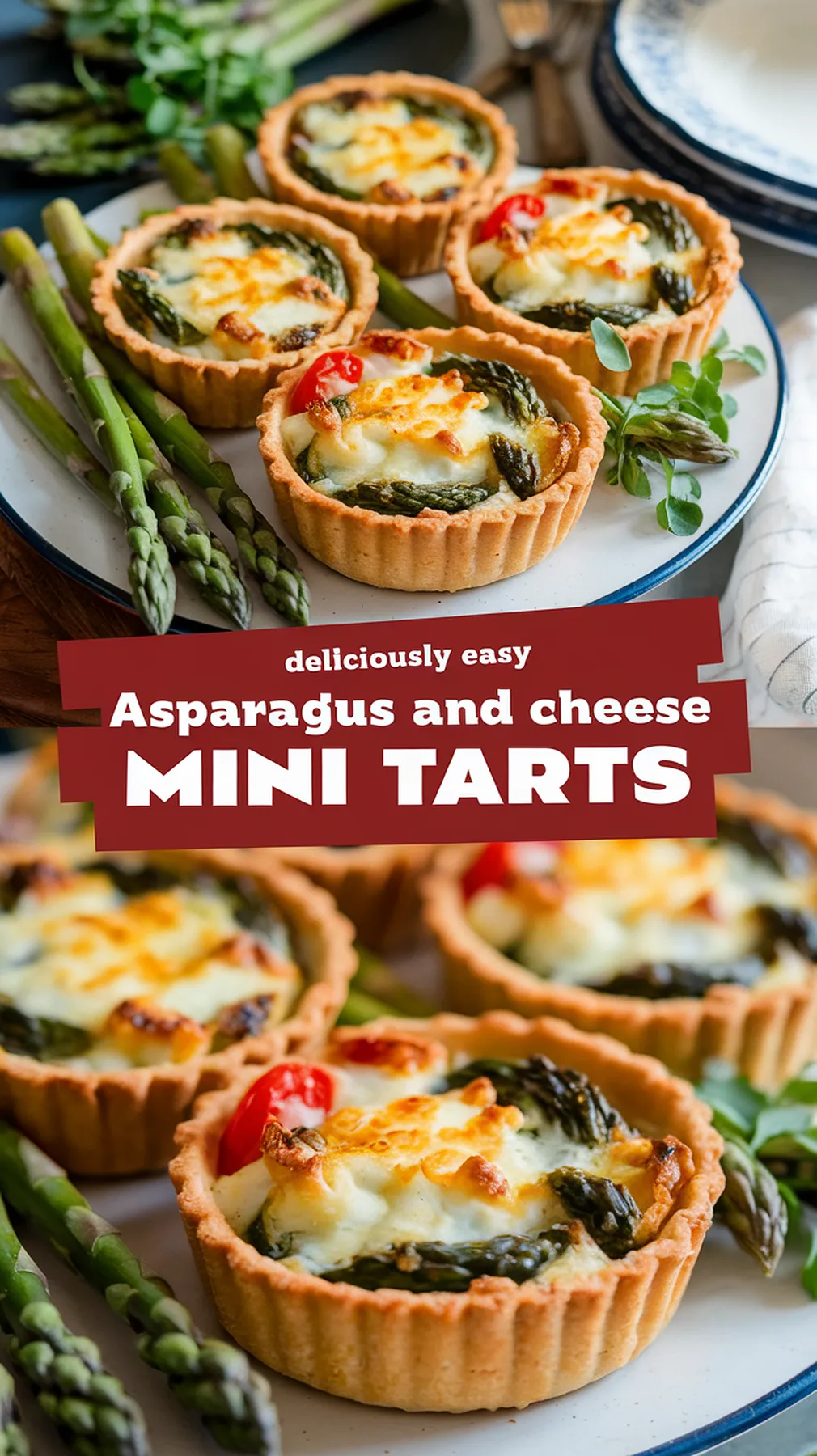 Deliciously Easy Asparagus and Cheese Mini Tarts