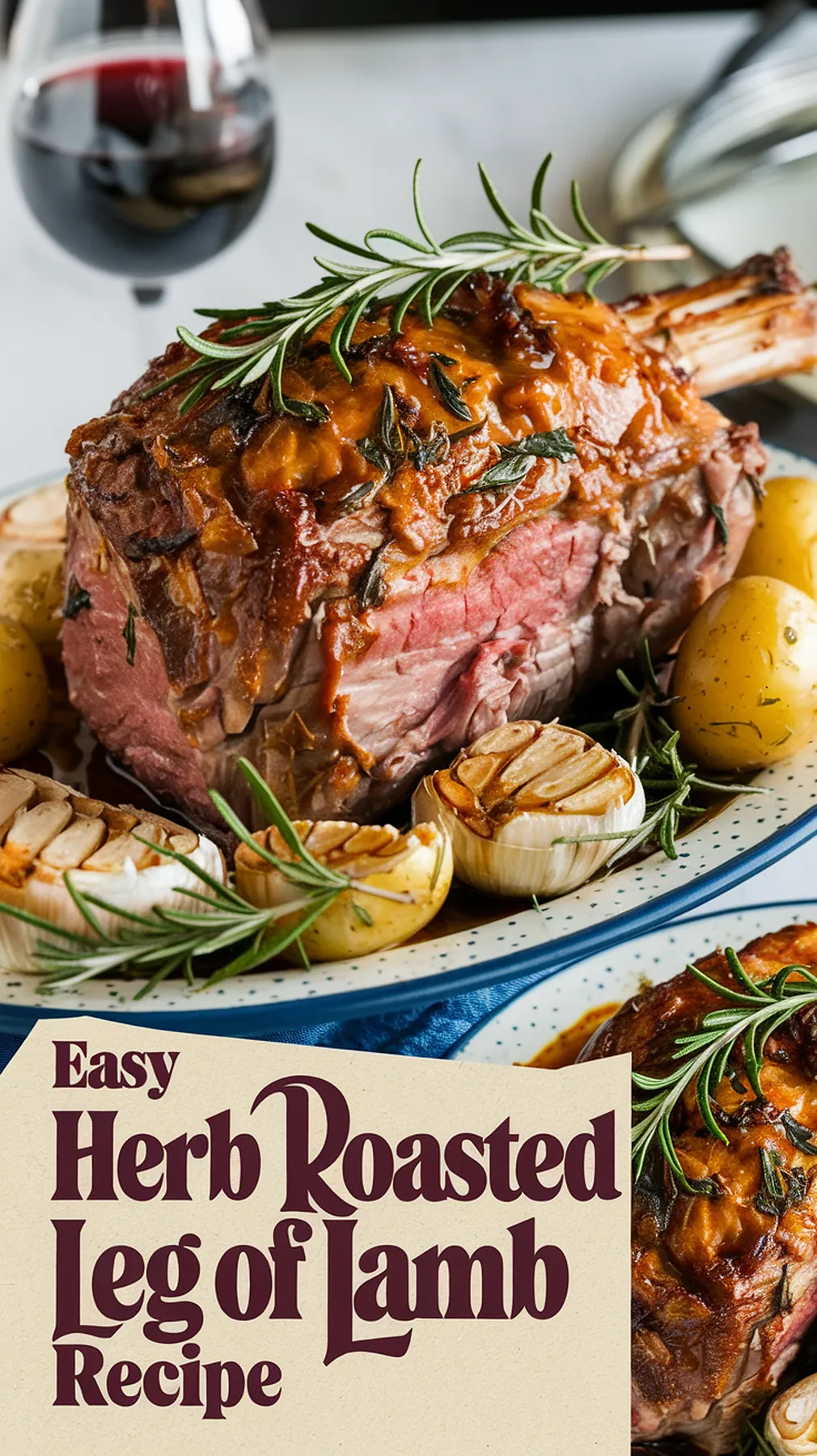 Easy Herb Roasted Leg of Lamb